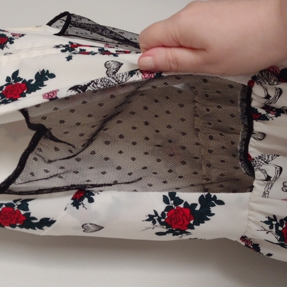 50s style rockabilly skeleton dress - Picture 6 of 7